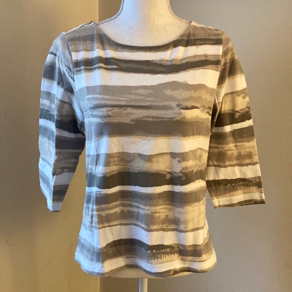 Ruby Rd Favorites Striped Top - Picture 1 of 4